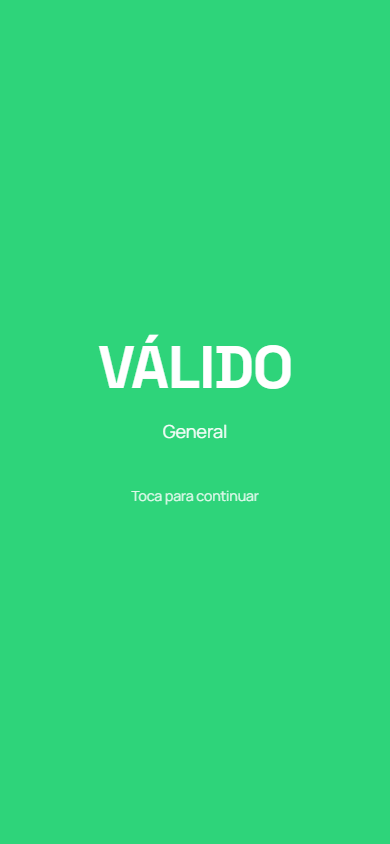 Validación en puerta